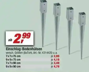 toom Baumarkt Einschlag-bodenhülsen Angebot