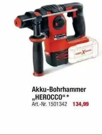 toom Baumarkt Akku-bohrhammer „herocco” Angebot