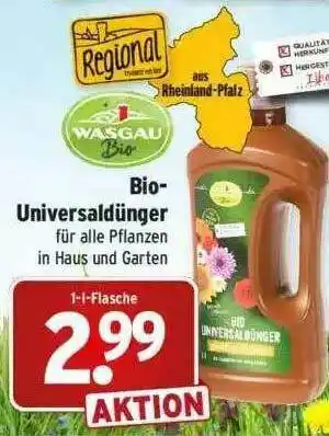 Wasgau Bio Universaldünger Wasgau Bio Angebot