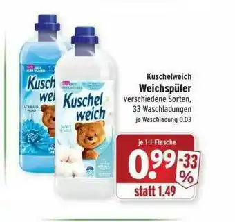 Wasgau Kuschelweich Weichspüler Angebot