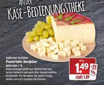 Wasgau Pustertaler Bergkäse Angebot