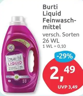 Budni Burti Liquid Feinwaschmittel 26 WL Angebot