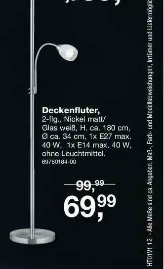 Möbel Schulenburg Deckenfluter Angebot