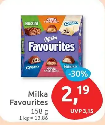 Budni Milka Favourites 158g Angebot