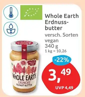 Budni Whole Earth Erdnussbutter 340g Angebot