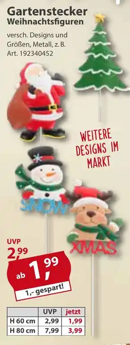 Sonderpreis Baumarkt Gartenstecker Weihnachtsfiguren Angebot