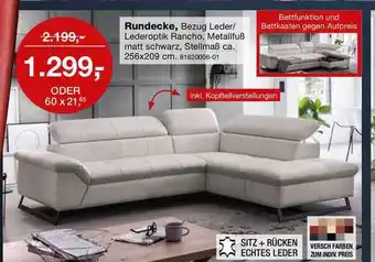 Möbel Schulenburg Rundecke Bezug Leder Angebot