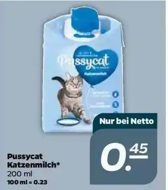 NETTO Pussycat Katzenmilch* Angebot