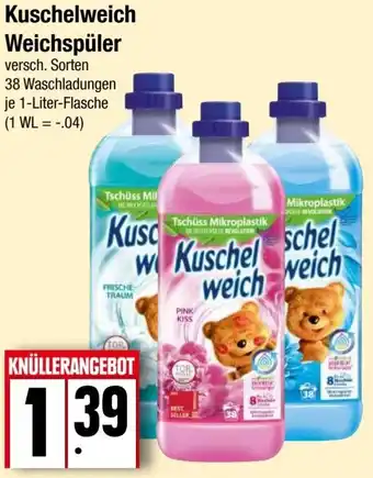 EDEKA Bandelt Kuschelweich Weichspüler 1 Liter Flasche Angebot