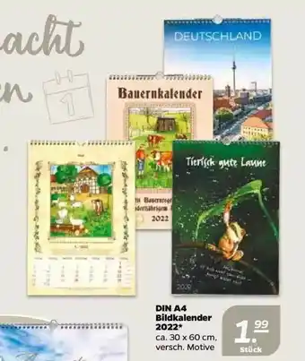 NETTO Din A4 Bildkalender 2022 Angebot