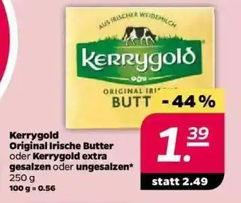 NETTO Kerrygold Original Irische Butter Oder Kerrygold Extra Gesalzen Oder Ungesalzen Angebot