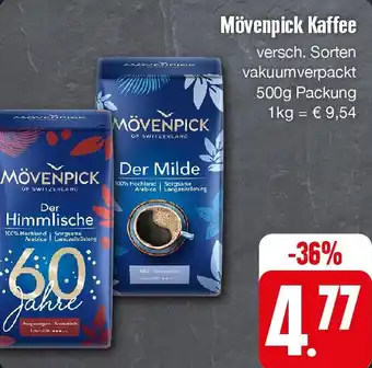 Edeka Mövenpick Kaffee 500 g Packung Angebot