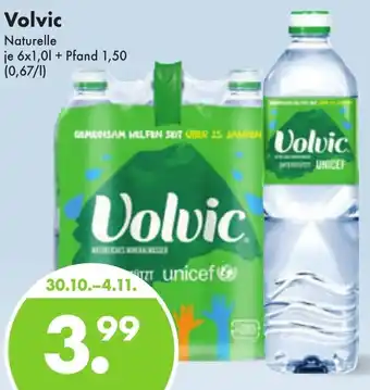 Trink und Spare Volvic Naturelle 6x1,0 L Angebot