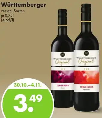 Trink und Spare Württemberger 0,75 L Angebot