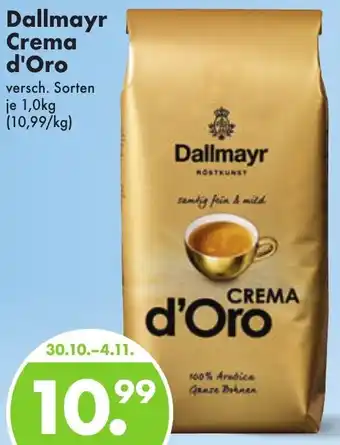 Trink und Spare Dallmayr Crema d'Oro 1,0 kg Angebot