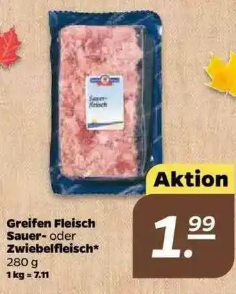 NETTO Greifen Fleisch Sauer- Oder Zwiebelfleisch Angebot