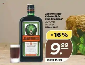 NETTO Jägermeister Kräuterlikör Inkl. Shotglas Angebot