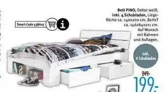 Trends Möbel Bett Pino Angebot