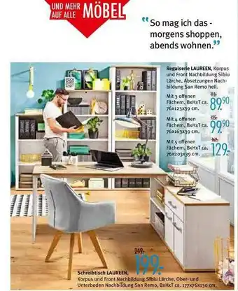 Trends Möbel Schreibtisch Laureen Angebot