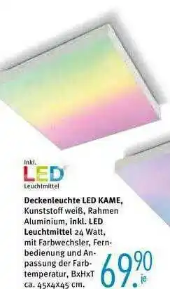 Trends Möbel Deckenleuchte Led Kame Angebot