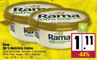 nah & gut Rama 100% Natürliche Zutaten 400 g Becher Angebot