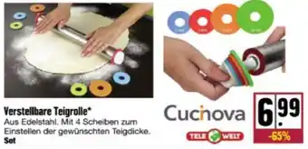 nah & gut Cucinova Verstellbare Teigrolle Angebot