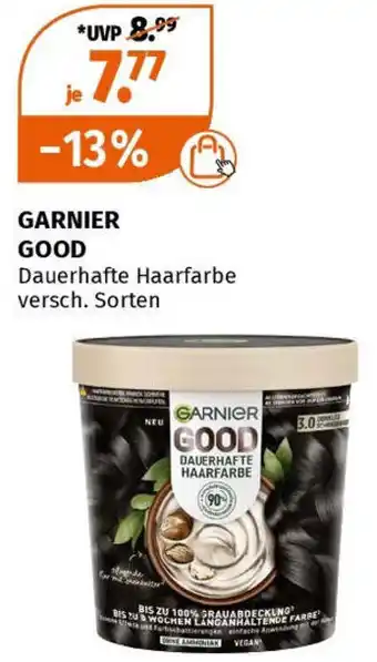 Müller GARNIER GOOD Dauerhafte Haarfarbe Angebot