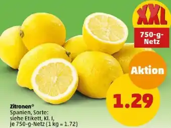 PENNY Zitronen 750 g Netz Angebot