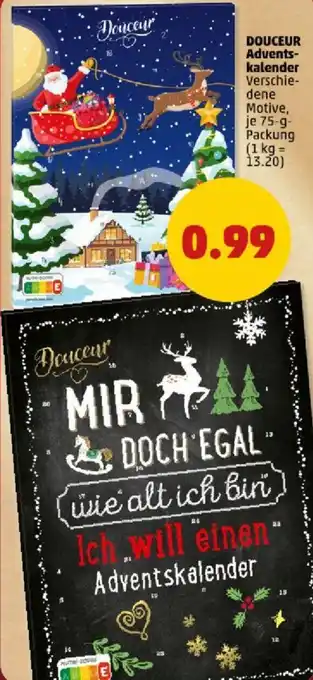 PENNY DOUCEUR Adventskalender 75 g Packung Angebot