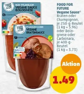 PENNY FOOD FOR FUTURE Vegane Sauce 250/400 g Beutel Angebot