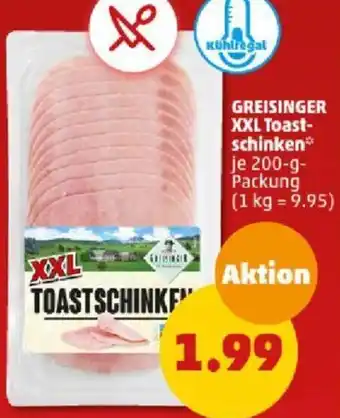 PENNY GREISINGER XXL Toastschinken 200 g Packung Angebot