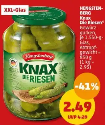 PENNY HENGSTENBERG Knax Die Riesen 1550 g Glas Angebot