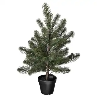 IKEA Vinterfint topfpflanze, künstlich mit led batteriebetrieben/weihnachtsbaum grün Angebot