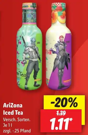 Lidl AriZona Iced Tea 1 L Angebot