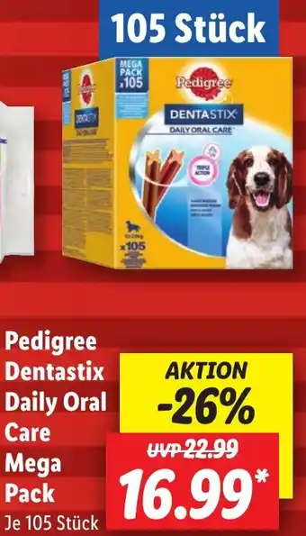 Lidl Pedigree Dentastix Daily Oral Care Mega Pack 105 Stück Angebot