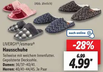 Lidl LIVERGY/esmara Hausschuhe Angebot