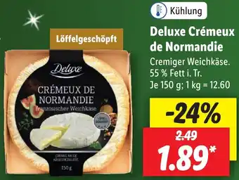 Lidl Deluxe Crémeux de Normandie 150 g Angebot