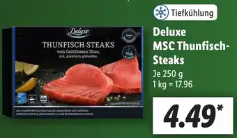 Lidl Deluxe MSC Thunfisch Steaks 250 g Angebot