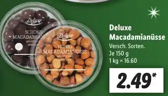 Lidl Deluxe Macadamianüsse 150 g Angebot