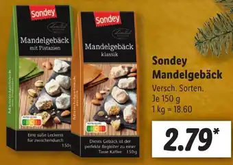 Lidl Sondey Mandelgebäck 150 g Angebot