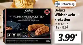 Lidl Deluxe Wildschweinkroketten 4x62,5 g Angebot