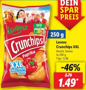 Lidl Lorenz Crunchips XXL 250 g Angebot