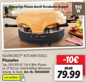 Lidl SILVERCREST KITCHEN TOOLS Pizzaofen ,,SPO 910 A1" Angebot