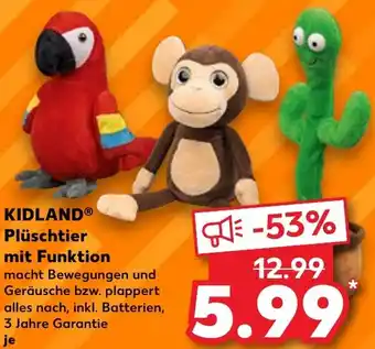 Kaufland KIDLAND Plüschtier mit Funktion Angebot