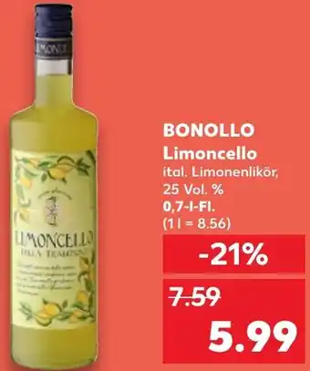 Kaufland BONOLLO Limoncello 0,7 L-Fl. Angebot