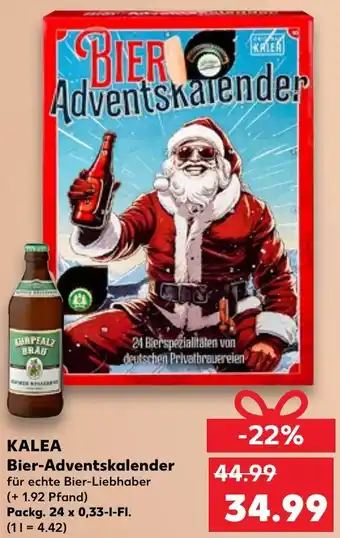 Kaufland KALEA Bier-Adventskalender Packg. 24 x 0,33-L-FI. Angebot