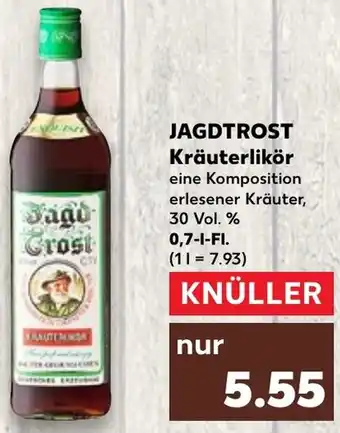 Kaufland JAGDTROST Kräuterlikör 0,7 L-Fl. Angebot