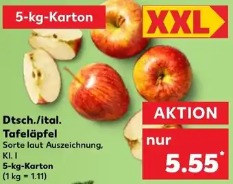 Kaufland Dtsch./ital. Tafeläpfel 5 kg Karton Angebot