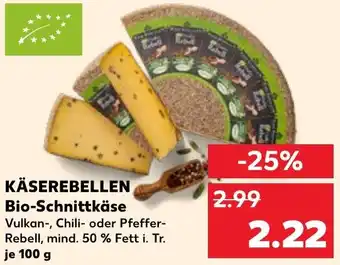 Kaufland KÄSEREBELLEN Bio-Schnittkäse 100 g Angebot