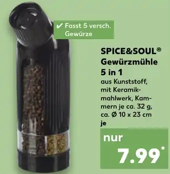 Kaufland SPICE&SOUL Gewürzmühle 5 in 1 Angebot